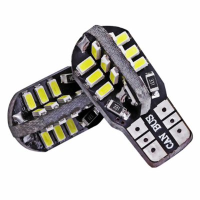 晗枫鸟 汽车LED灯泡 T10插泡 W5W 24灯LED卡车货车通用亮示宽灯边灯12V 个