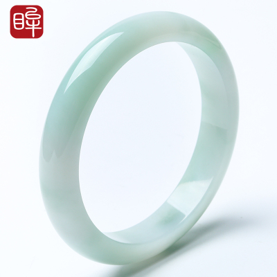 印象眸翡翠细条玉手镯女款飘花圆条镯子一物一拍多款可选附送证书手镯多款可选备注下单