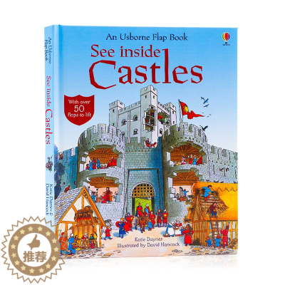 [醉染正版]进口英文原版Usborne看里面系列城堡揭秘 See Inside Castles 科普立体机关翻翻书 儿童