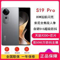 vivo S19 Pro 剑影灰 8GB+256GB 天玑9200+芯 5G芯 大底主摄 5500mAh大电池 80W快充 手机