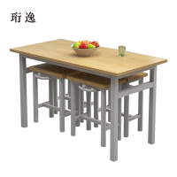 珩逸餐桌4人学校食堂小吃店快餐桌椅饭堂防火板桌1200*600*750