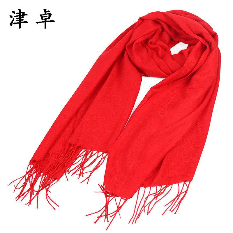 津卓 节庆保暖围巾保暖围脖 红色款 条