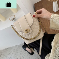 包包女包2020新款网红时尚菱格链条斜挎包韩版百搭质感单肩水桶包NEW LAKE女士单肩包