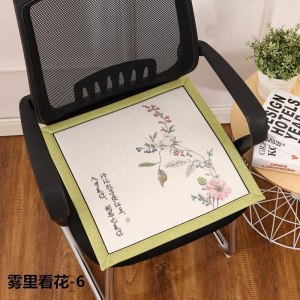 家柏饰(CORATED)夏季冰丝办公室夏凉椅垫坐垫 防滑冰藤凉席电脑椅薄座垫餐椅垫子