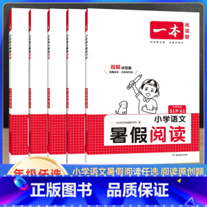 小学语文暑假阅读 小学四年级 [正版]2024版一本小学语文暑假阅读一升二升三升四升五升六年级暑假作业语文人教版小学生同