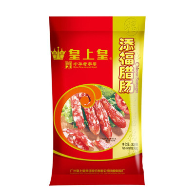 皇上皇添福腊肠包装广式腊肠腊肉香肠土特产咸甜口感5分瘦多种规格可选（添福腊肠400g）