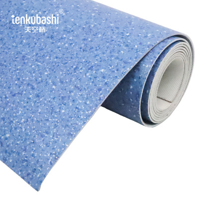 天空桥 PVC地板革 深蓝碎石纹2.0mm 卷