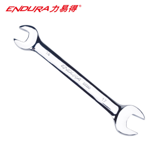 力易得(ENDURA)E2372全抛光铬钒钢双开扳手 双头呆扳手8*10mm 1把(2把起订货期3-5天)