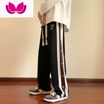 七斓休闲长裤子12男孩13初中学生14青少年15岁大童直筒运动卫裤