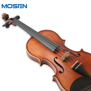 莫森(MOSEN)MS-868 乌木纯手工小提琴专业版 自然风干西洋乐器 亮光 【4/4身高155-200cm】