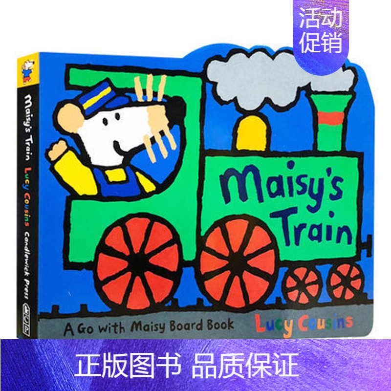 梅西的火车 [正版]小鼠波波英文绘本原版 Where Is Maisy 小鼠波波立体场景系列 Maisy Goes S