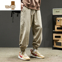 YANXU休闲裤男款2023新款男士束脚裤子宽松男生潮牌工装裤男款秋季