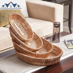 藤编干果蔬菜收纳筐展示筐柳编水果篮面包盘水果盘可定做 三维工匠收纳篮