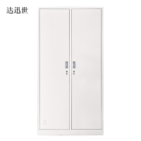 达迅世加厚二门钢制更衣柜员工柜铁皮职工储物柜带锁存包柜鞋柜