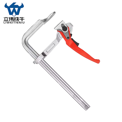 立伟铁牛工业级F型棘轮夹300×80/把