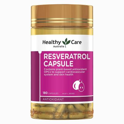 Healthy Care hc白藜芦醇胶囊葡萄籽花青素180粒