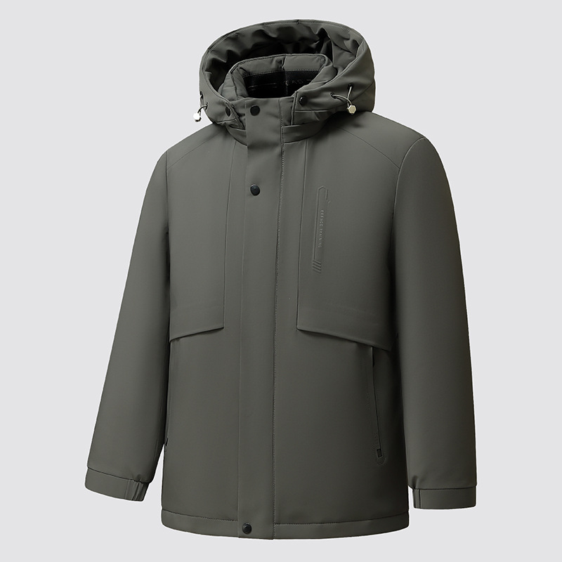 一衣三穿鹅绒脱卸内胆男士羽绒服秋冬新国标羽绒服保暖羽绒外套潮