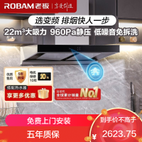 老板(ROBAM)油烟机 新升级23m³大吸力 抽油烟机欧式 吸油烟机 单烟机 脱排油烟机60X2S(60D1S同款)