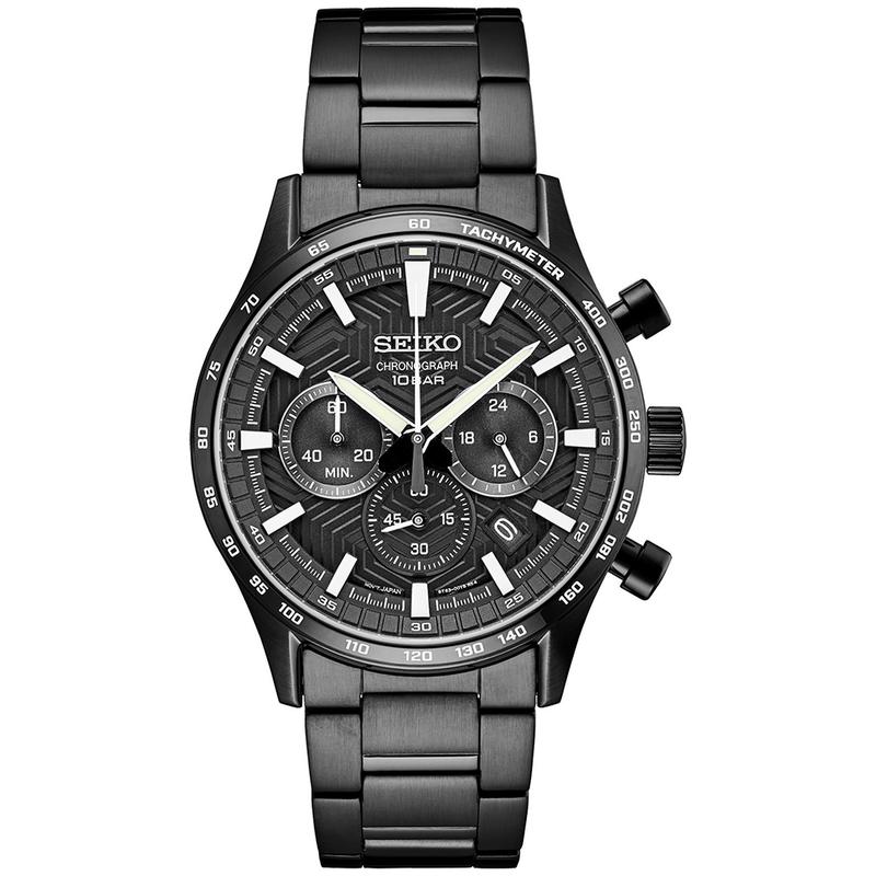 SEIKO 男表 Essentials系列赛车运动街头时尚设计灵感石英手表七夕礼物