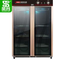 圣托(Shentop)大容量酒店毛巾衣物消毒柜 商用立式双开门臭氧紫外线保洁柜 910L消毒柜 DAA05