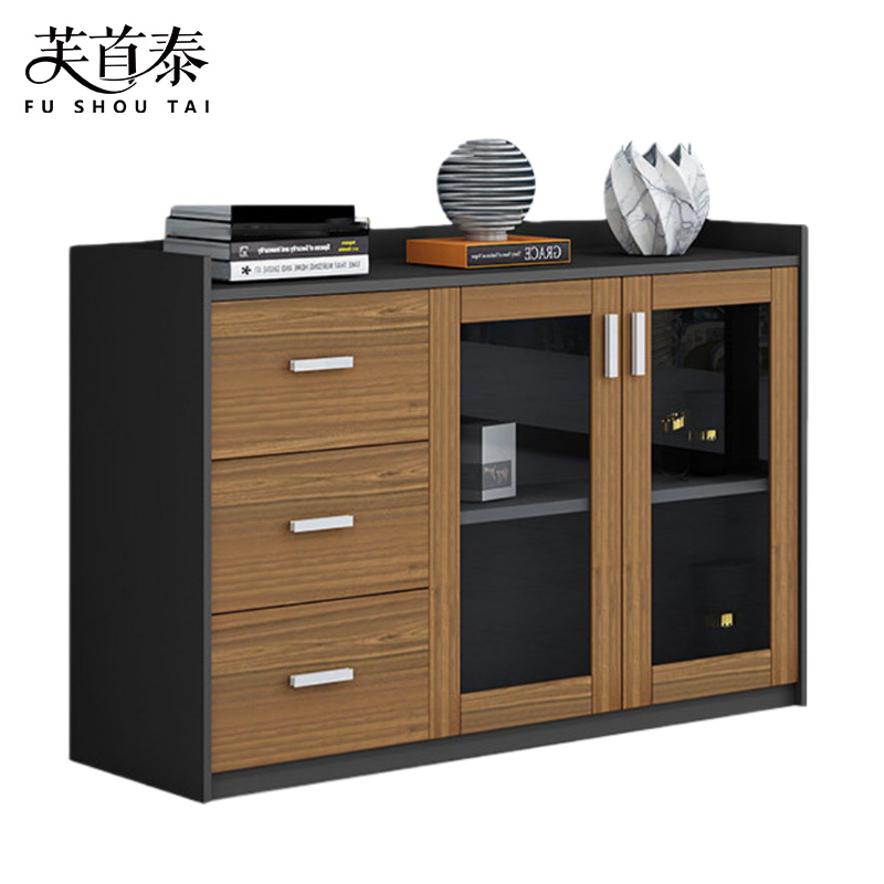 芙首泰矮柜储物柜二门三抽120*40*80cm台