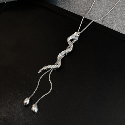 小蛇长款毛衣链2024新款设计感小众项链女高级感轻奢卫衣时尚配饰送女朋友老婆情人节七夕生日礼物