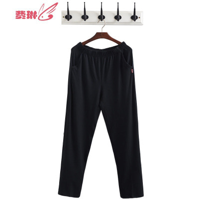 睡裤男夏季薄款男士家居长裤宽松休闲柔软透气男式居家裤棉费琳