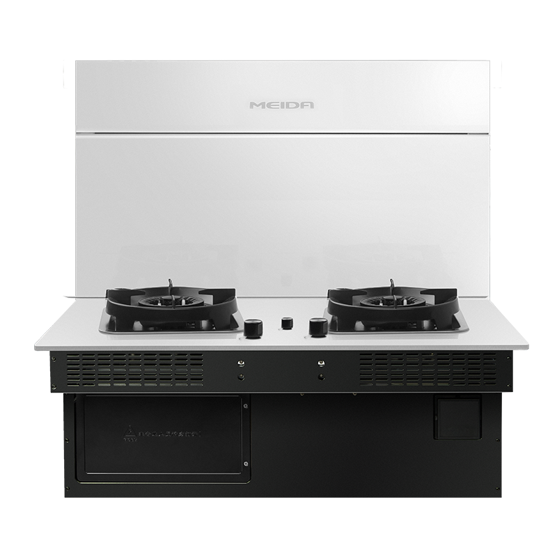 美大嵌入式集成灶分体式智尊F1(JJZY-5562)抽油烟机灶具分体式燃气灶烟灶联动 液化气,白色款