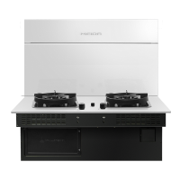 美大嵌入式集成灶分体式智尊F1(JJZY-5562)抽油烟机灶具分体式燃气灶烟灶联动 液化气,白色款