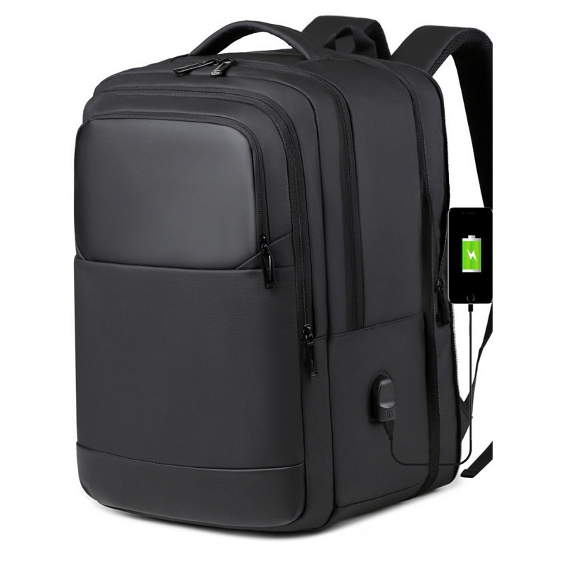 通勤商务休闲出差旅行充电防水干湿分离水杯扩容扩展电脑双肩背包