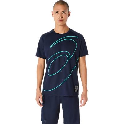 Asics/亚瑟士男士运动速干半袖T恤透气跑步训练比赛干爽体能提升