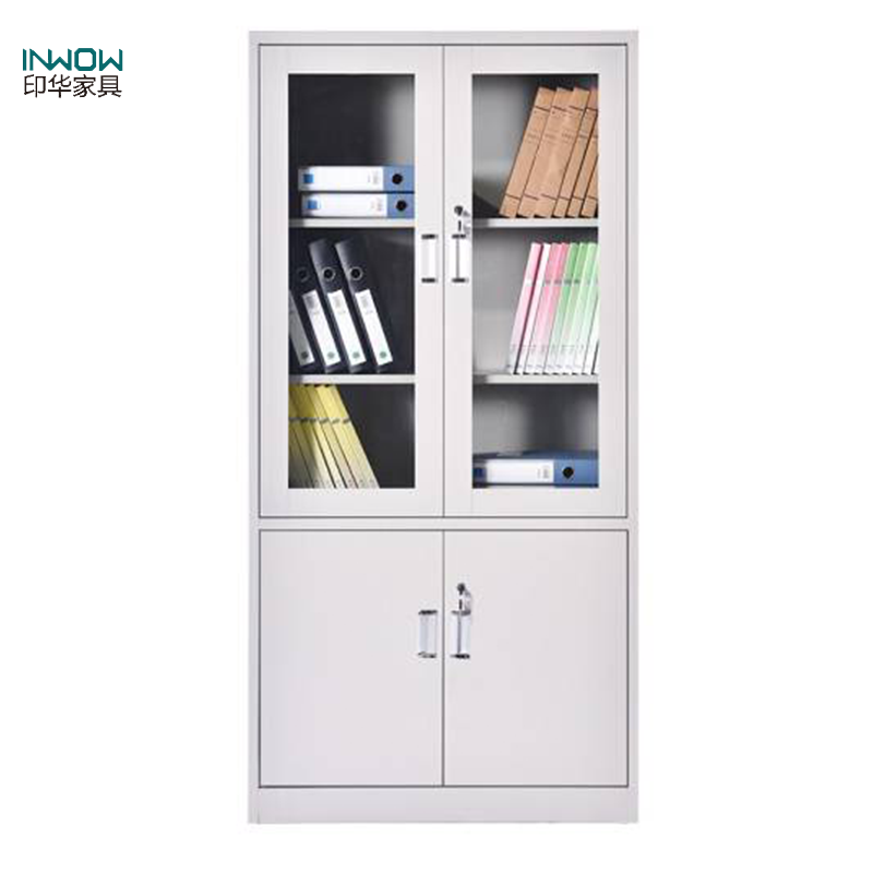 印华(YINHUA)文件柜 资料柜 玻璃门 (850*390*1800)(组)
