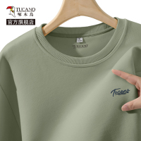 啄木鸟潮牌卫衣男无帽秋季字母印花外套男士圆领套头衫2025新款Y