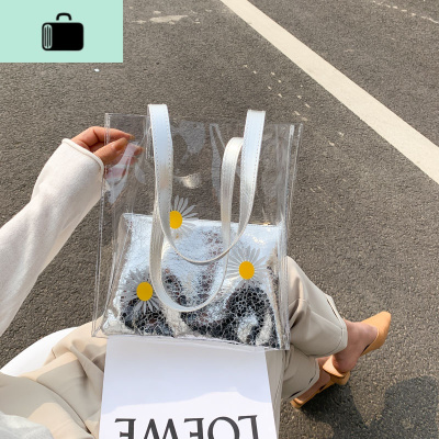 夏季单肩大包包女2020网红潮韩版百搭透明包母包大容量手提包NEWLAKE