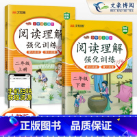 [3本]阅读理解+看拼音+练字帖 二年级下 [正版]2025新 阅读理解强化训练二年级上册下册人教版看图写话练字帖同步作