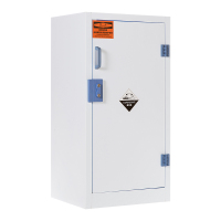 易企采 15加仑PP药品柜实验室酸碱柜危险化学品安全柜耐酸碱腐蚀器皿试剂存放柜