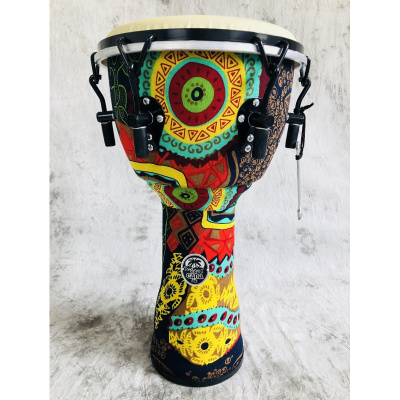 新款加纳初学者手鼓炎非洲鼓丽江1012寸云南儿童幼儿园成人乐器12寸压圈3号