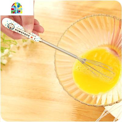 手动打蛋器迷你家用打蛋棒可爱打发器不锈钢搅蛋器多功能搅拌棒鸡 FENGHOU 奶牛花纹