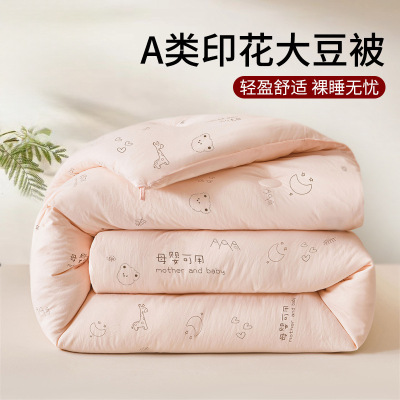 大豆纤维被子单双人被芯学生宿舍春秋被四季通用冬被被褥