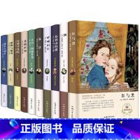 [正版]全10册 世界十大名著 红与黑巴黎圣母院傲慢与偏见复活书籍飘悲惨呼啸山庄外国名家小说青少初中生书经典文学