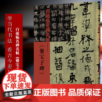 爨宝子碑 白砥临名碑名帖 中国现代楷书书法作品集 古今对照/原贴对比/简体旁注 成人书法爱好者练习借鉴临摹教程 正版图书