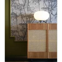 森美人北欧实木藤编鞋柜简约现代厅柜玄关柜收纳柜厨房餐边柜储物柜