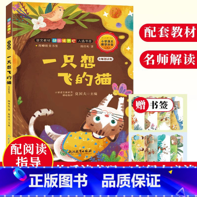 [正版]一只想飞的猫 名师解读版 陈伯吹童话 快乐读书吧二年级上册彩图注音版 儿童文学故事精选集 6-8-12岁小学生