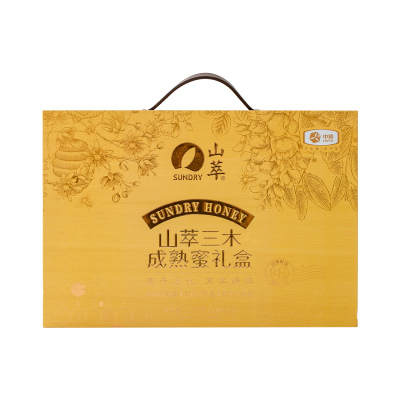 中粮山萃枣花成熟蜜500g 洋槐成熟蜜500g 树成熟蜜500g三木成熟蜜礼盒共1500g