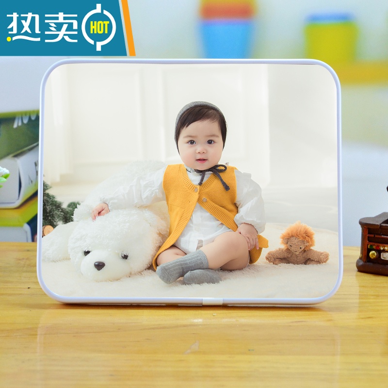 敬平宝贝档案水晶摆台相框儿童宝宝洗照片板画生活照挂墙影楼定制 单张款 24寸[60x50厘米]