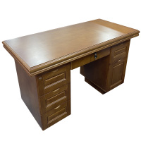 广亿隆实木办公桌写字桌电脑桌职员桌