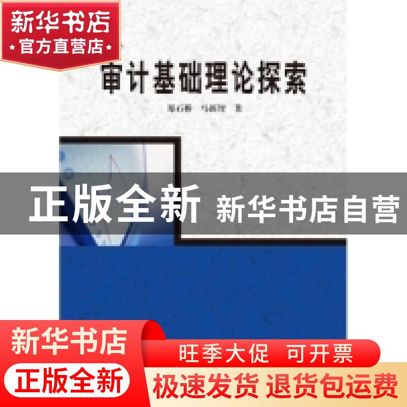 正版 审计基础理论探索 郑石桥,马新智著 上海世界图书出版公司