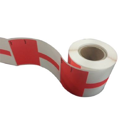 开仰（KAIYANG）T-45-R-DX台式机打印T型尾纤标签/不干胶标签纸/45*36+40mm/250片/卷红色