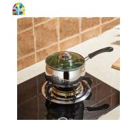 加厚不锈钢奶锅小汤锅煮粥锅婴儿泡面煮汤热奶锅煮鸡蛋的小锅家用 FENGHOU 口径22厘米双炳复合底