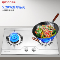 奇田(Qitian) JZT-A16-D135 台式嵌入式两用燃气灶 家用燃气灶 煤气炉 双炉 天然气